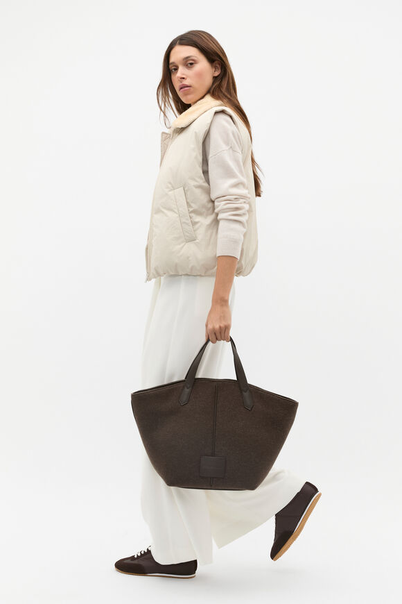 Puffer Vest  Oat  hi-res