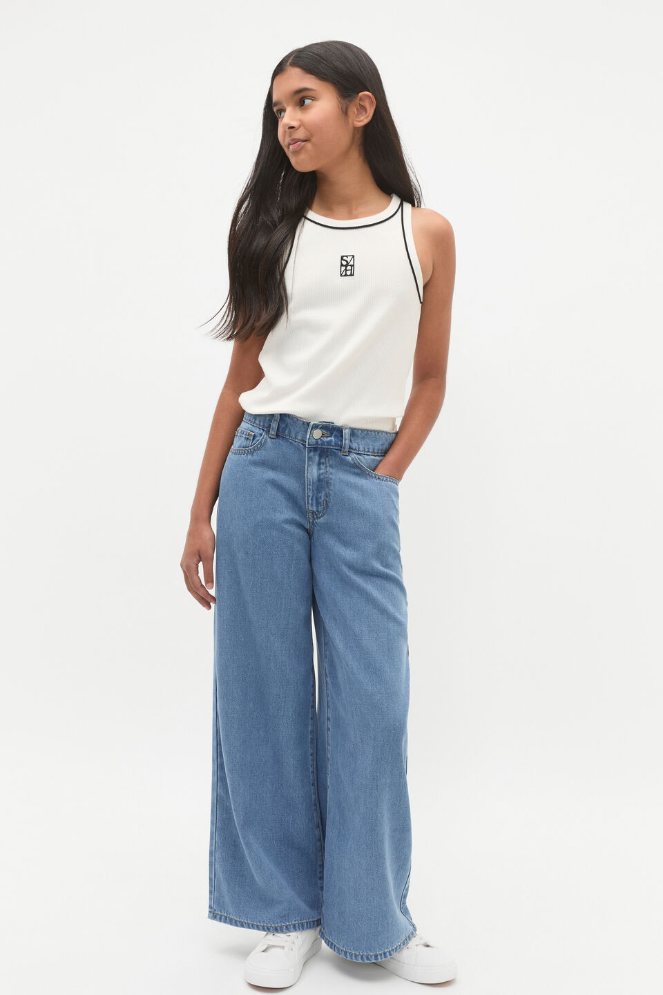 Core Logo Rib Tank  Canvas