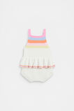 Stripe Knit Romper  Canvas  hi-res