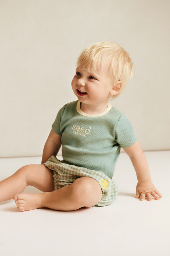 Retro Rib Bodysuit  Seaspray  hi-res