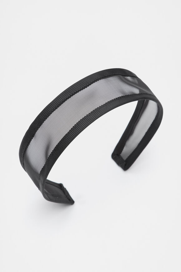 Mesh Alice Band  Black  hi-res