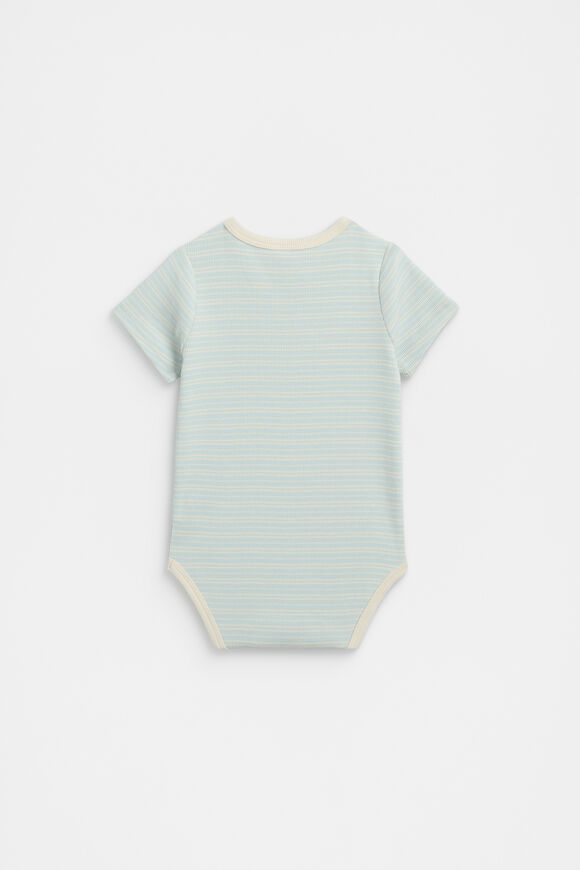 Logo Rib Bodysuit  Soft Blue Logo Rib Bodysuit  Soft Blue  hi-res