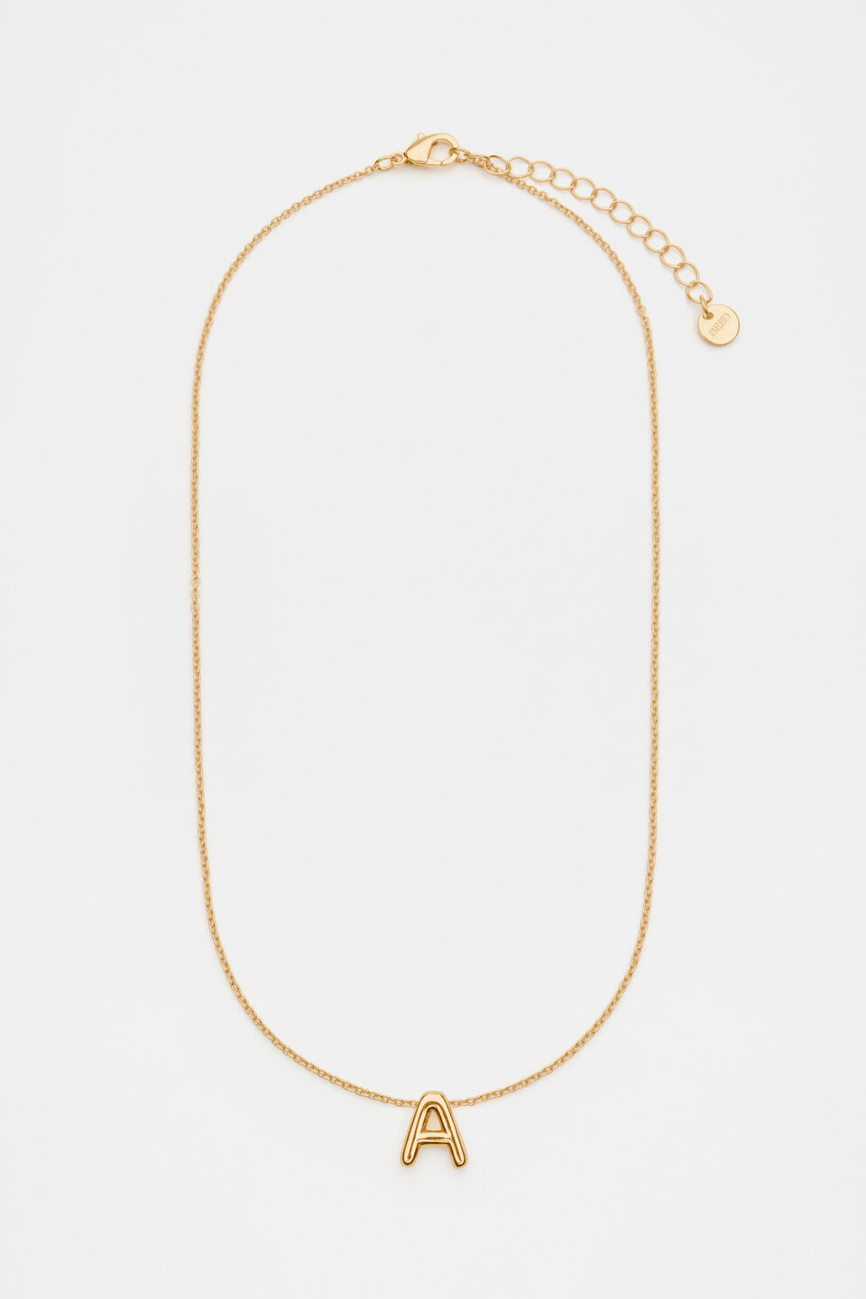 Bubble Letter Necklace  A
