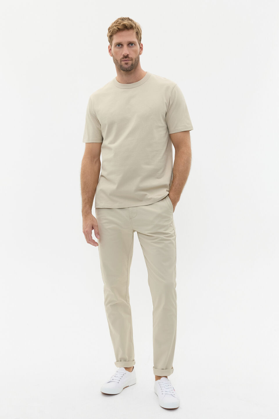 Crew Tee  Cool Stone