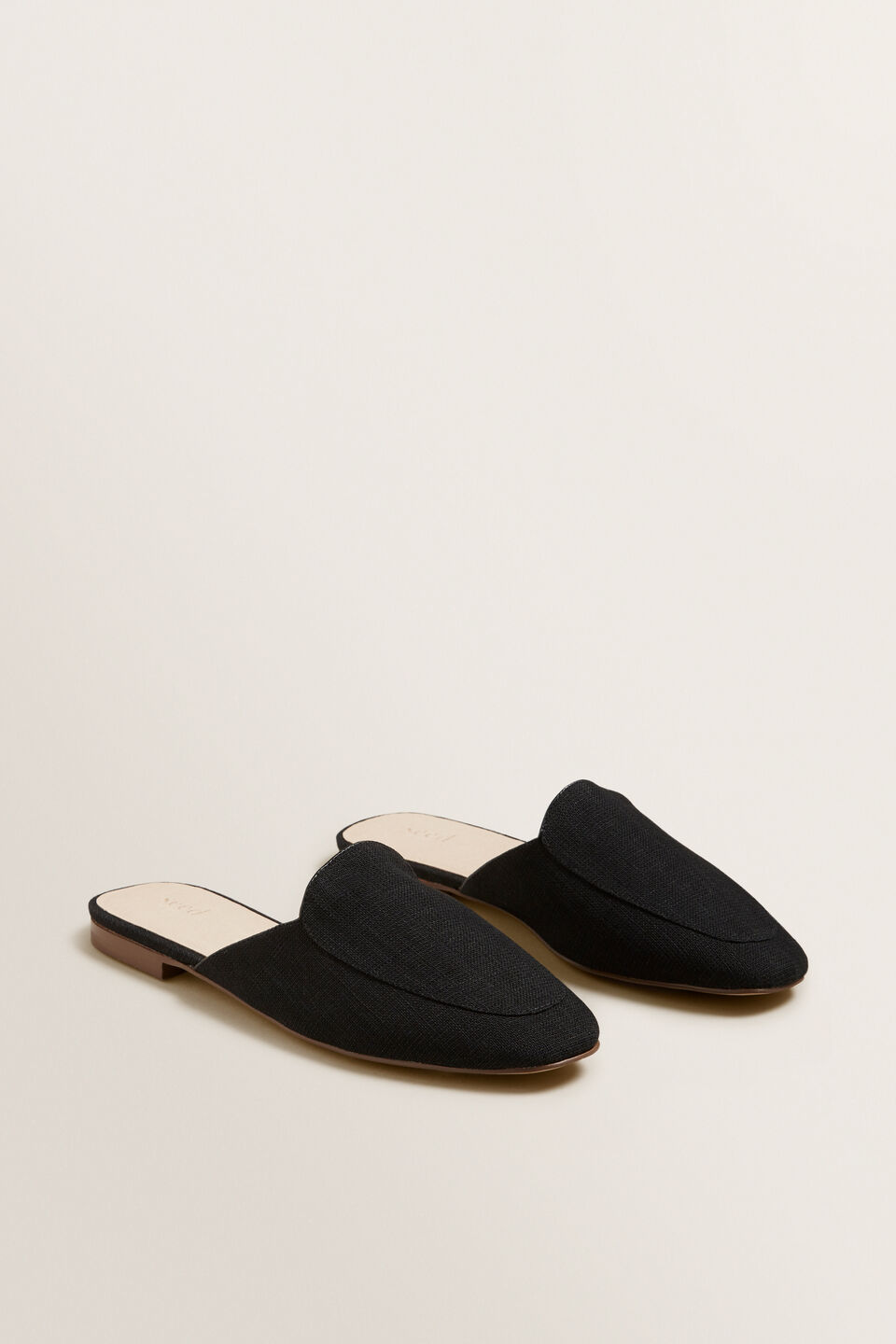 Linen Open Back Mule  