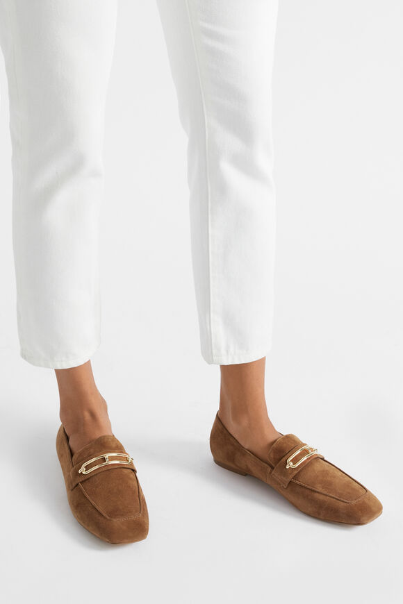 Blair Trim Loafer  Tan Suede  hi-res
