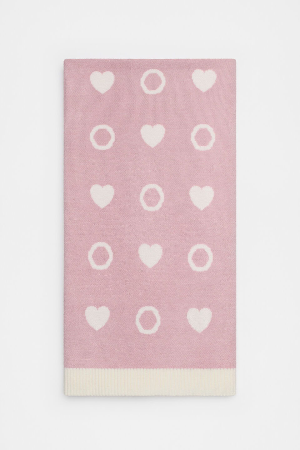 Heart Initial Blanket  O