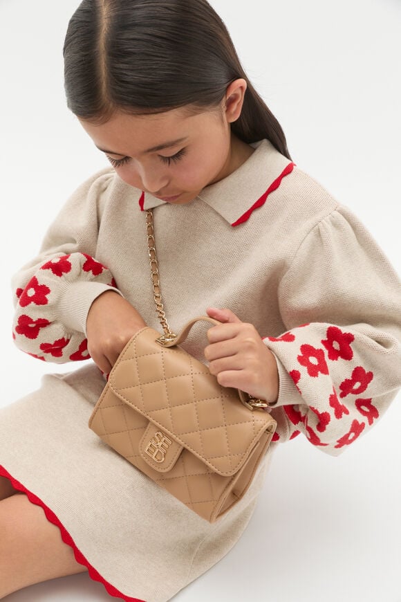 Quilted Top Handle  Salted Caramel  hi-res