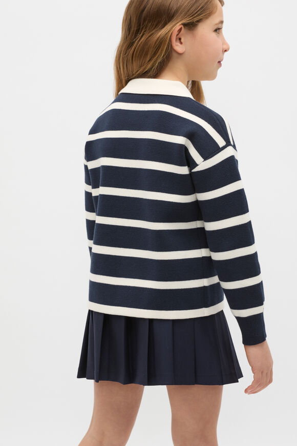 Heritage Knit Rugby  Twilight Blue  hi-res