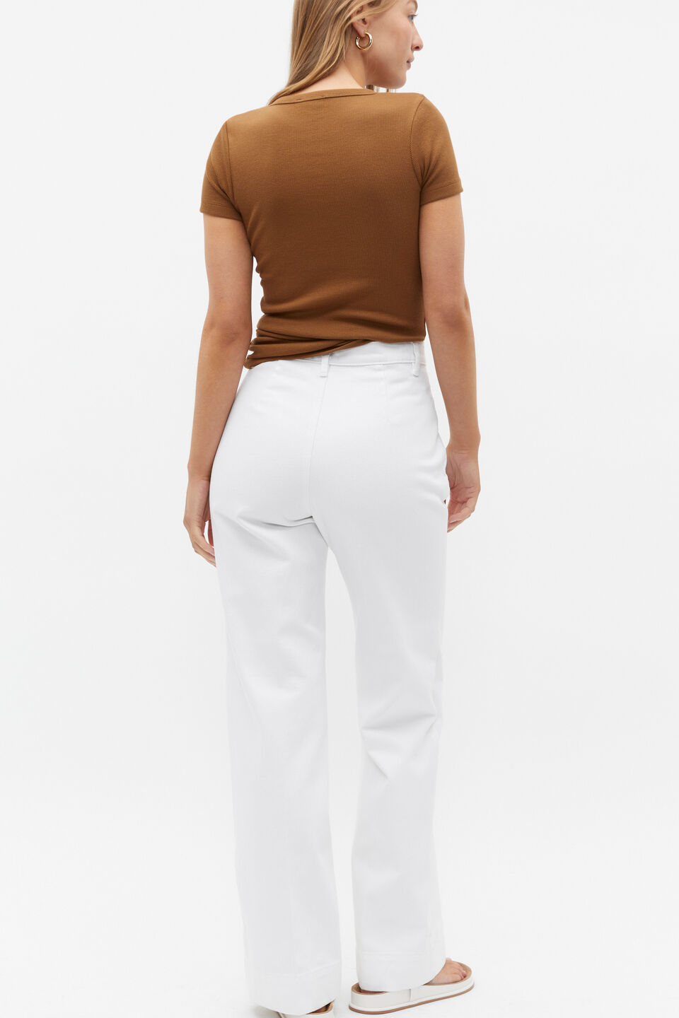 Denim Pocket Jean  White