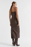 Tailored Midi Dress  Dark Espresso Pinstripe  hi-res