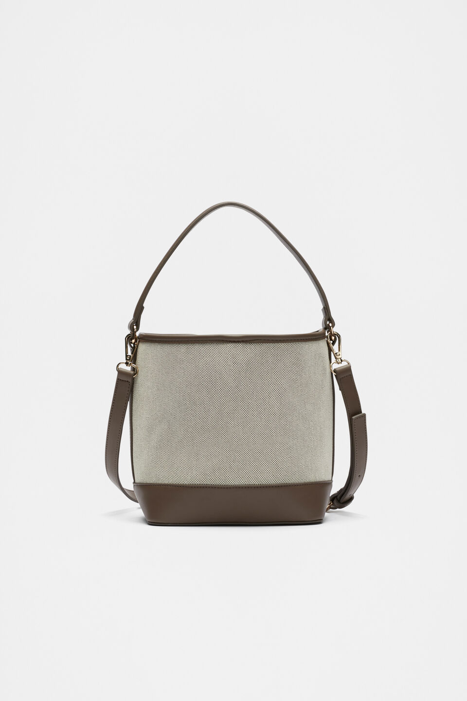 Seed Crossbody Bucket Bag  Affogato