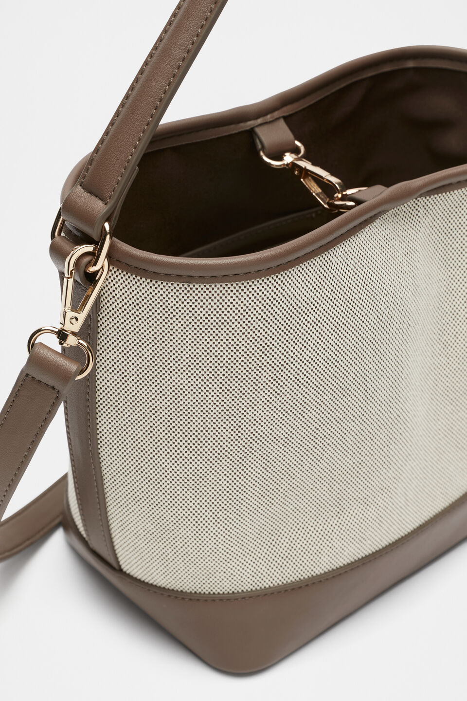 Seed Crossbody Bucket Bag  Affogato