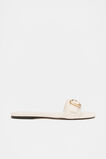 Paris Rounded Buckle Slide  White  hi-res