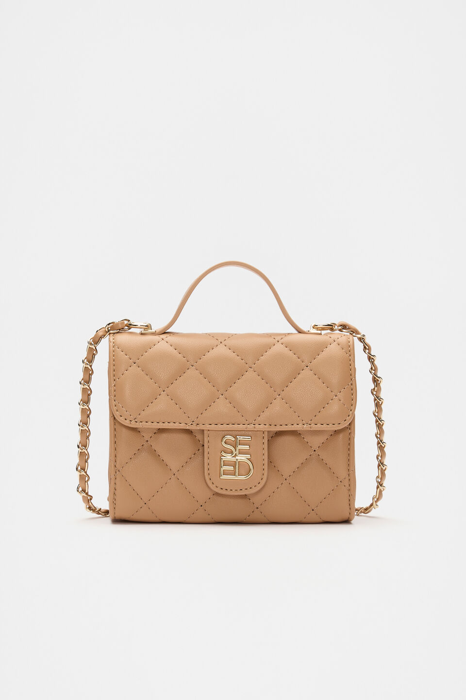 Quilted Top Handle  Salted Caramel