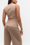 Core Australian Cotton Rib Tank  Nutmeg Stripe  hi-res