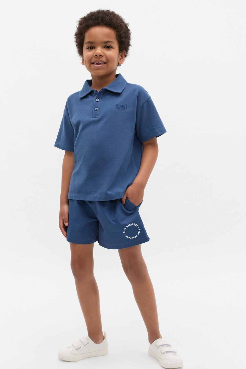 Core Garment Dye Polo  Washed Navy