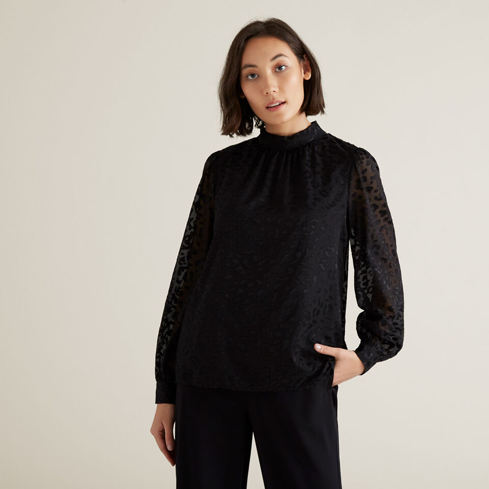 Animal Devore Blouse  