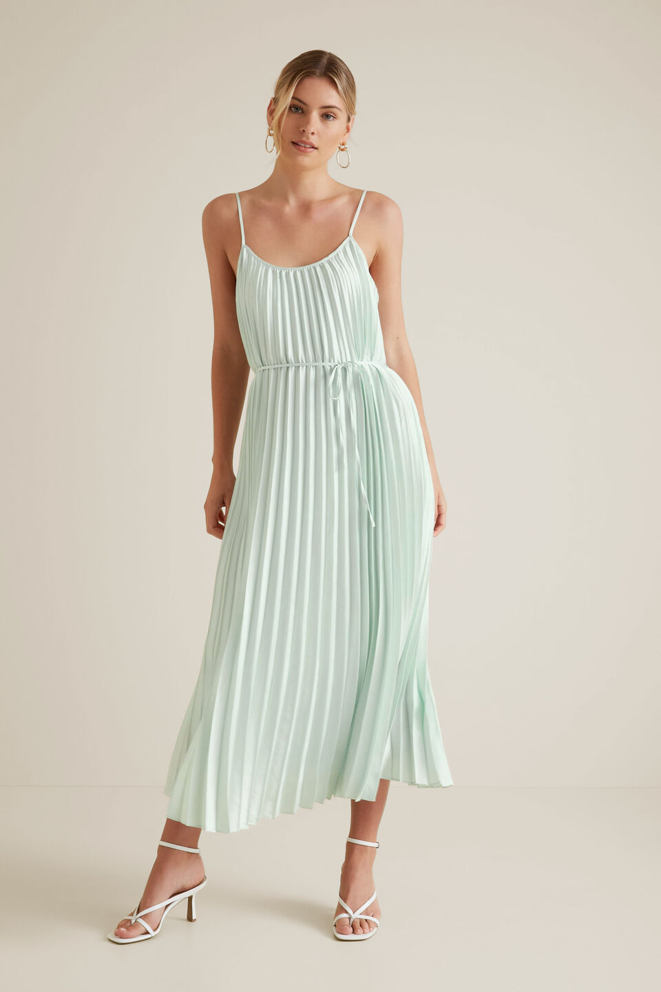 Pleated Maxi Dress  