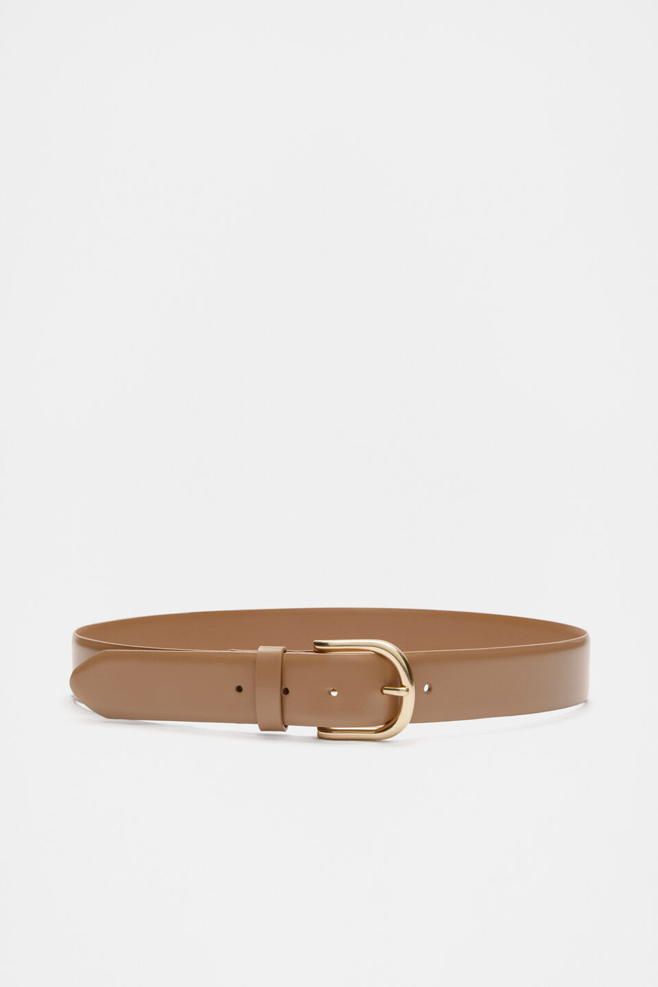Faye Buckle Belt  Caramel