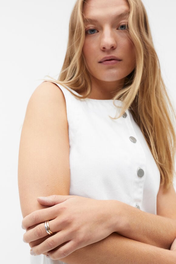 Two Tone Ring Pack  Gold Silver  hi-res