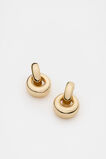 Round Drop Hoop  Gold  hi-res