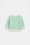 Colourblock Knit Cardigan  Mint  hi-res