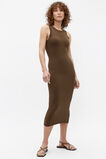 Knit Tank Midi Dress  Dark Praline  hi-res