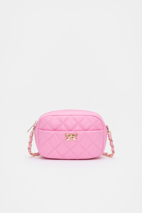 Quilted Bow Bag  Candy Pink  hi-res
