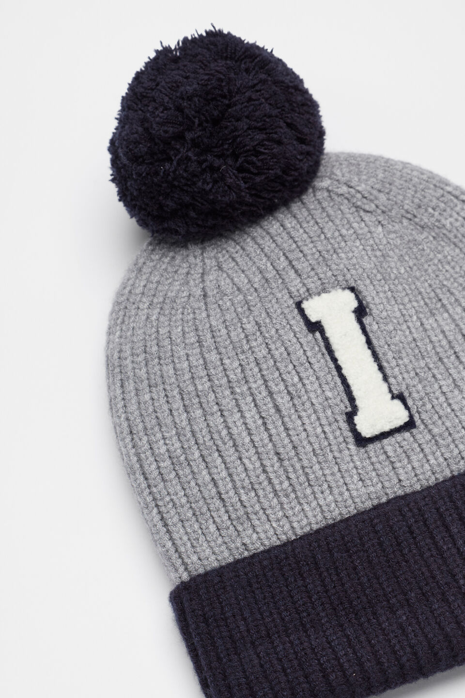 Colourblock Initial Beanie  I
