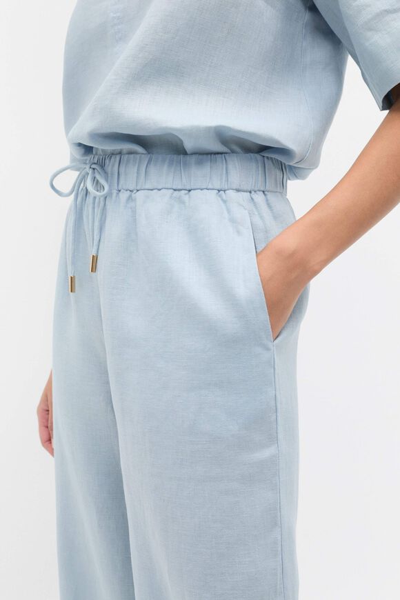 Core Linen Casual Tie Pant  Bluebell  hi-res
