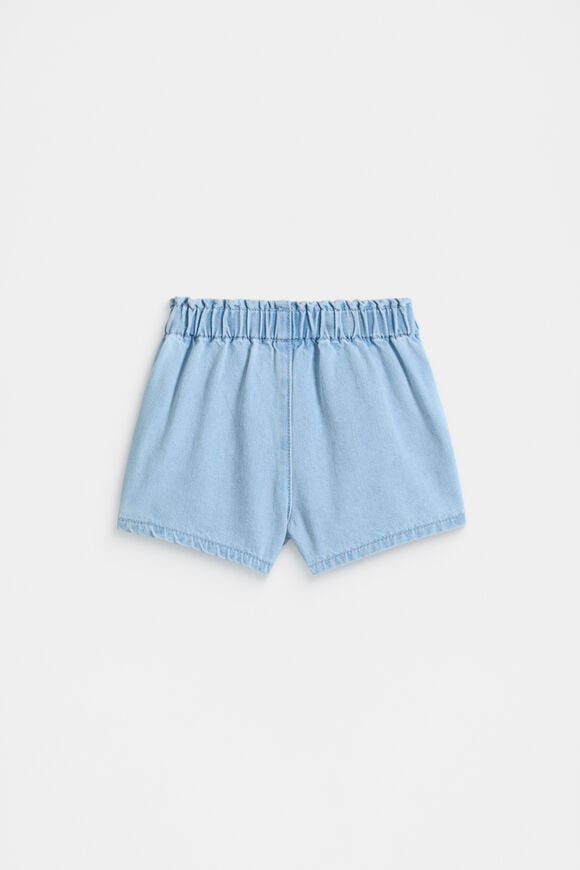 Denim Button Short  Light Wash  hi-res