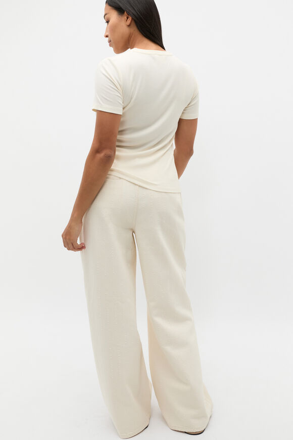 Rib Button Through Top  Buttercream  hi-res