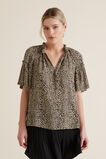 Ocelot Gathered Blouse    hi-res