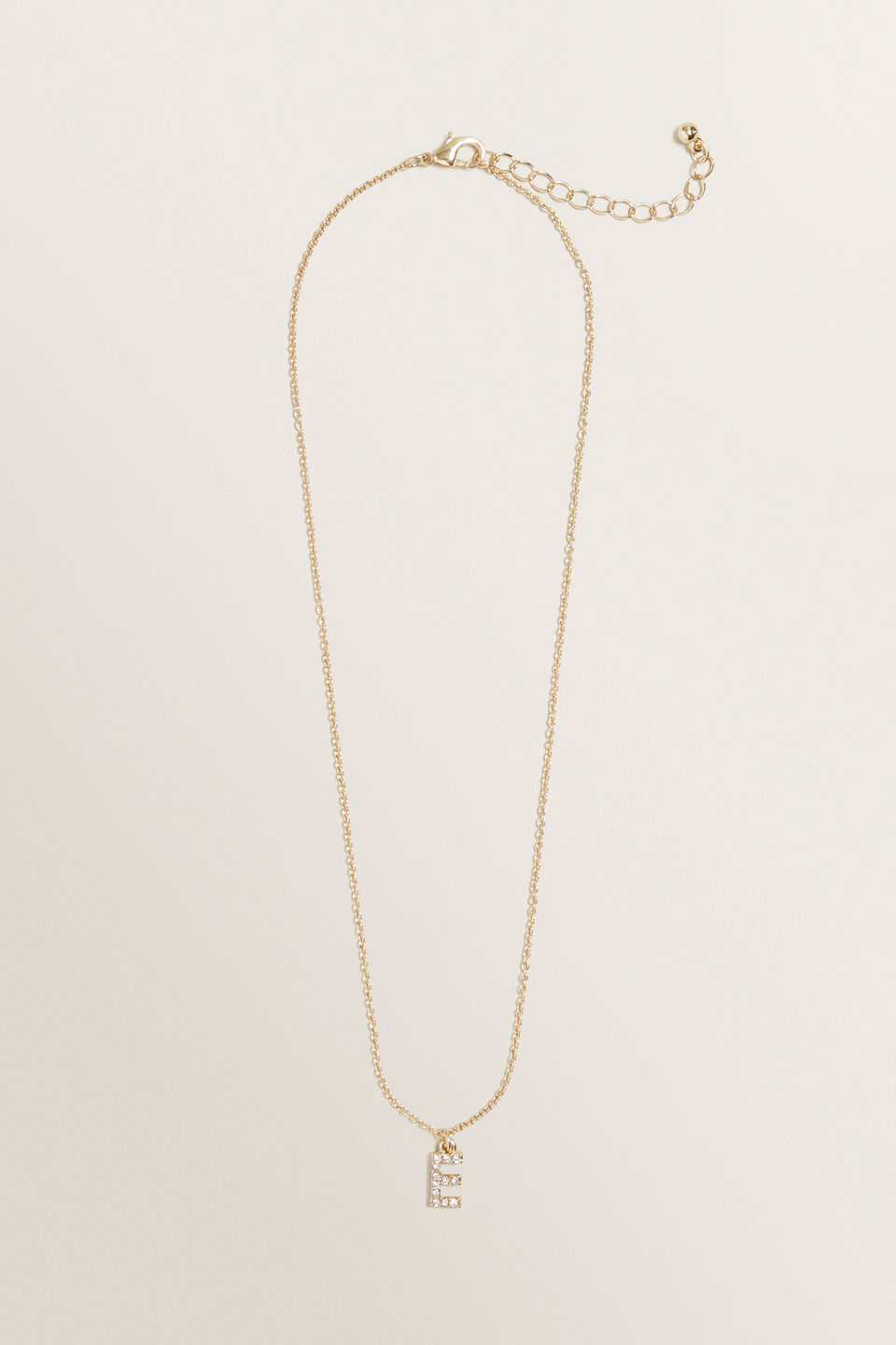 Diamante Initial Necklace  