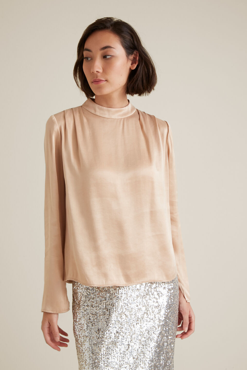 Mock Neck Top  