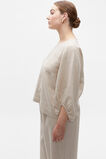 Core Linen Balloon Sleeve Top  Cool Sand  hi-res