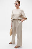 Core Linen Balloon Sleeve Top  Cool Sand  hi-res