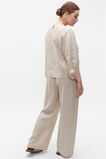 Core Linen Balloon Sleeve Top  Cool Sand  hi-res