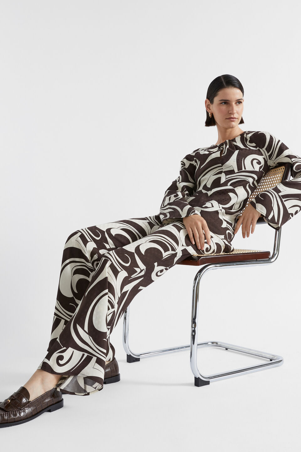 Jacquard Swirl Pant  Retro Swirl