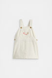 Cord Logo Pinafore  Classic Cream  hi-res