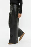 Leather High Rise Trouser  Black  hi-res