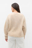  Lofty V Neck Slouch Knit  Latte Marle  hi-res
