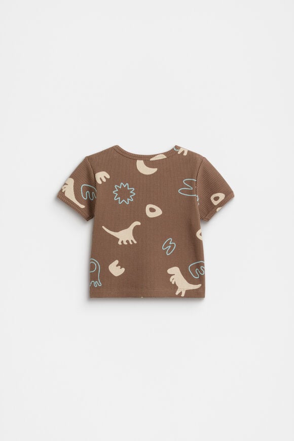Dino Waffle Tee  Cocoa  hi-res