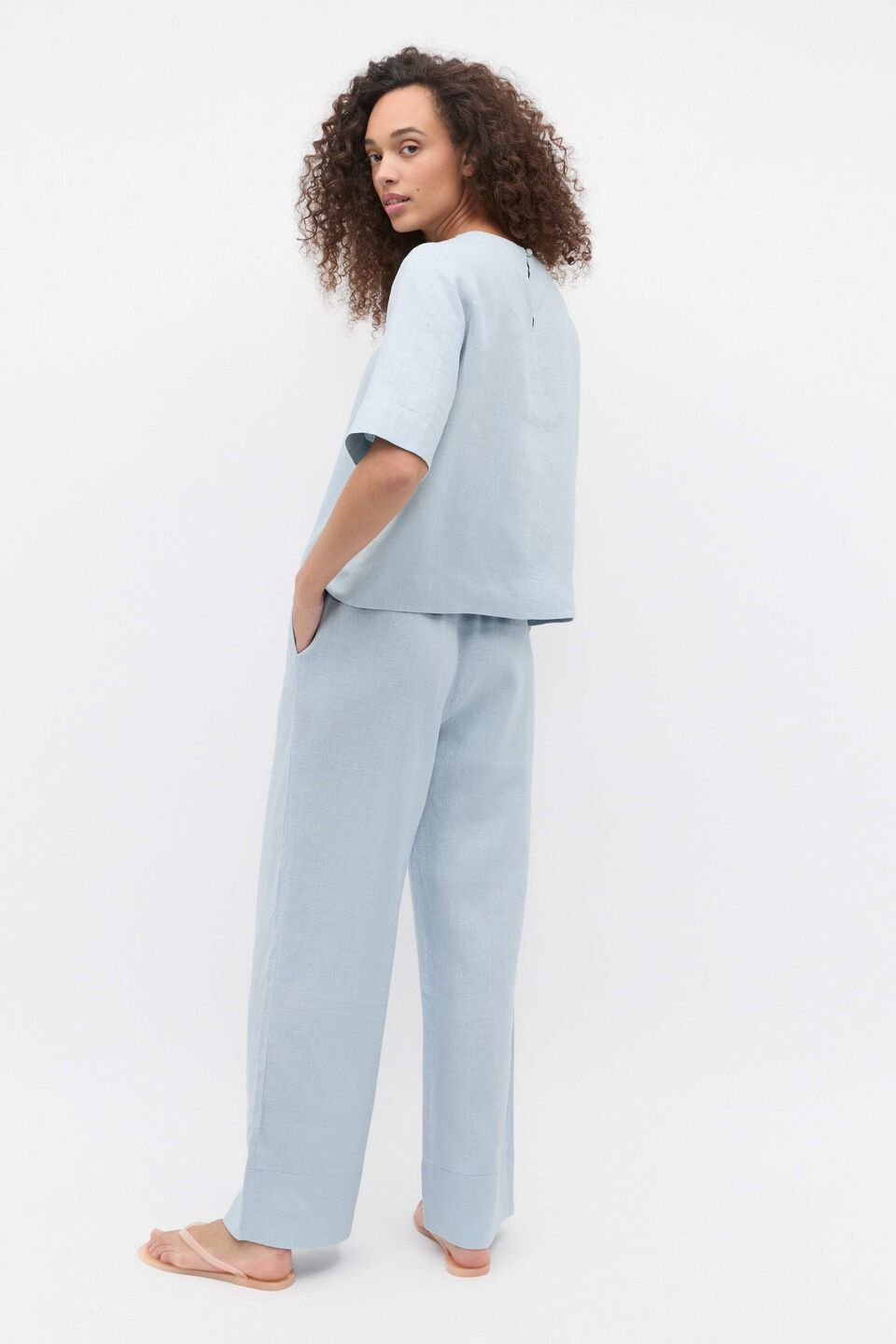 Core Linen Tee  Bluebell