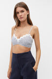 Linen Ric Rac Bralette  Midnight Sky Stripe  hi-res