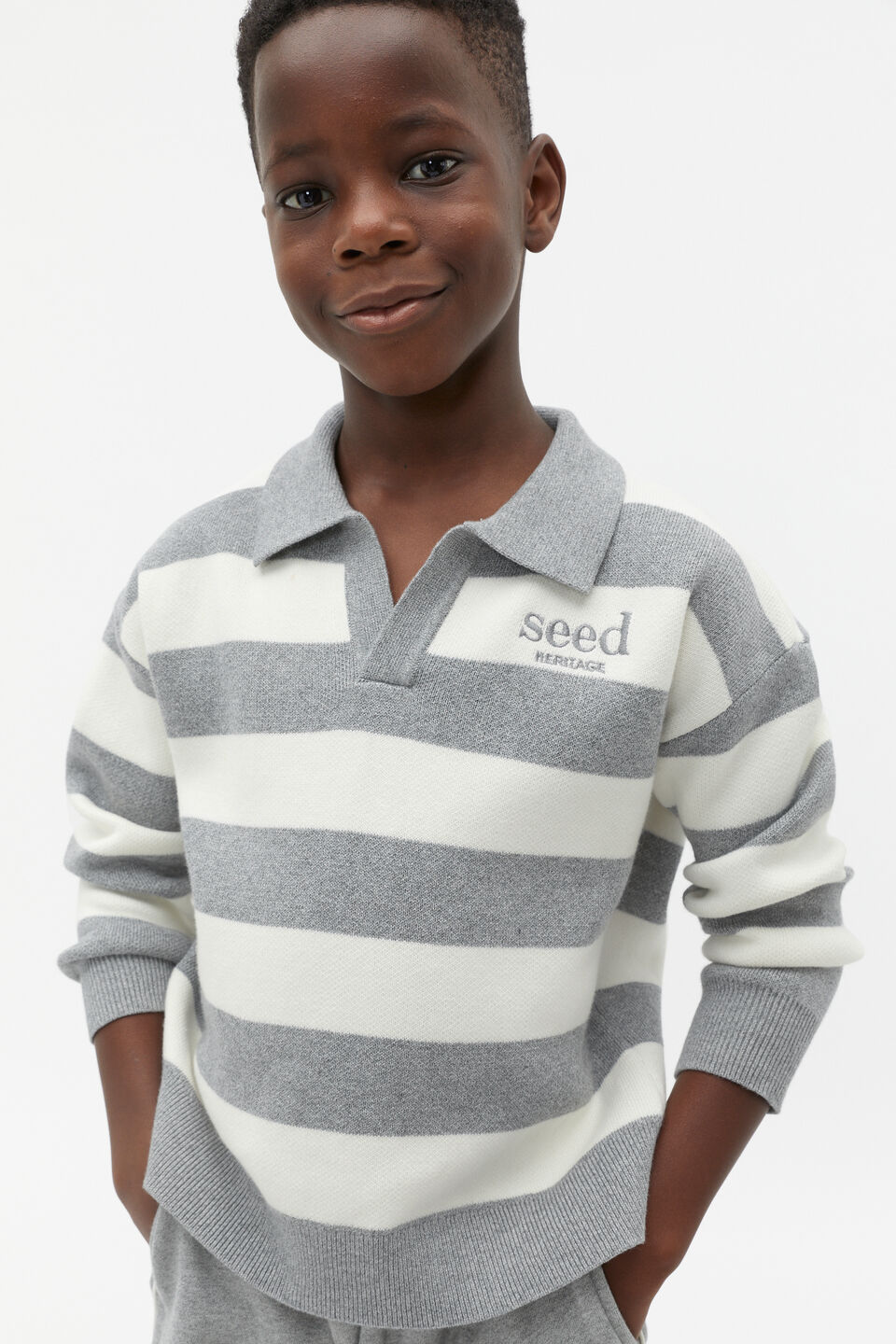 Essential Knit Sweater  Storm Marle