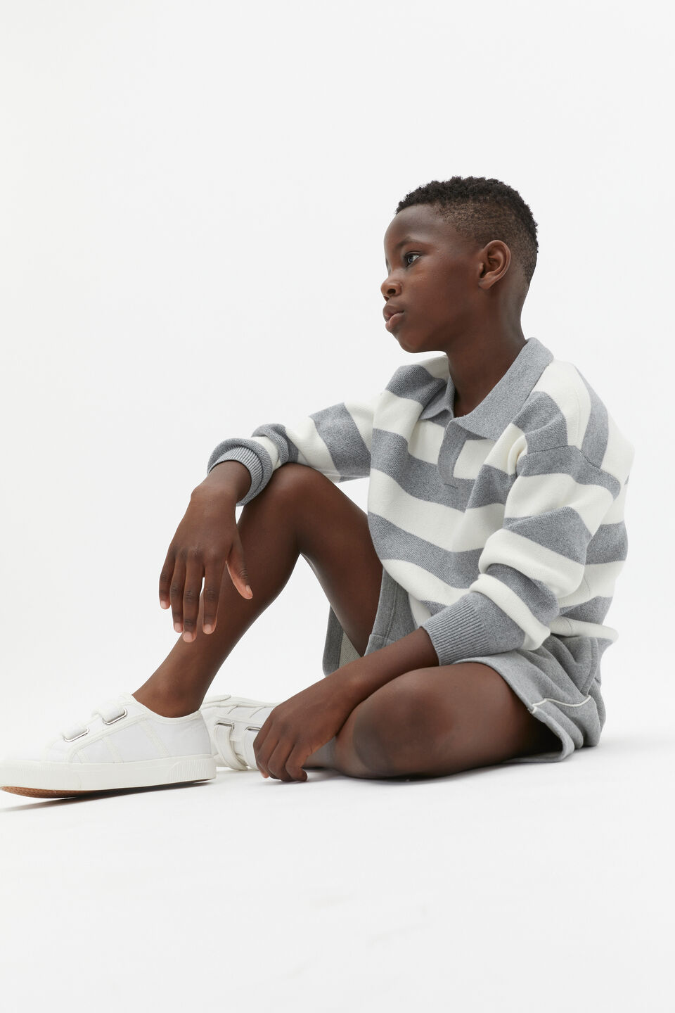 Essential Knit Sweater  Storm Marle