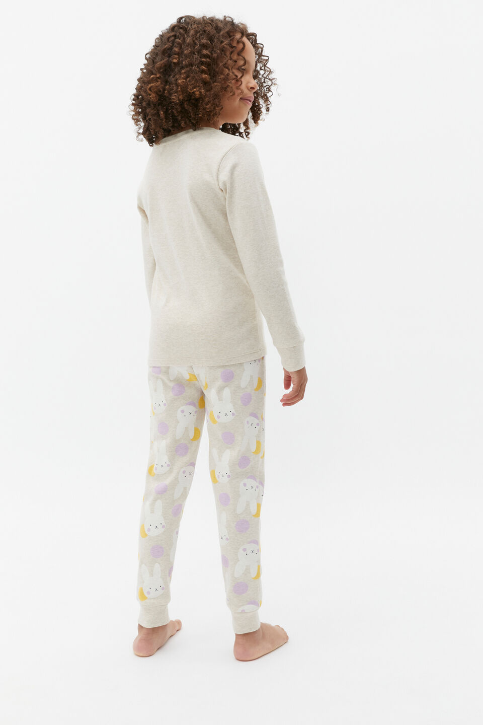 Bunny Spot Pyjama  Oat Marle