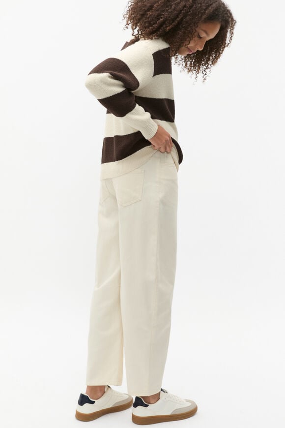 Stripe Knit Sweater  Dark Espresso  hi-res